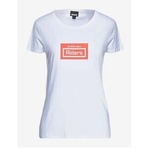 Just Cavalli Riders print short sleeve T shirt white XL